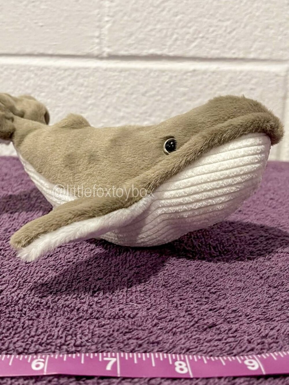 Pacific Life Humpback Whale Plush Gray White Mascot Promo Beanie Stuffed ESSA